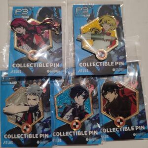 Persona 3 All Out Attack Enamel Pins Set Official Atlus P3R Badges Collection